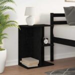 vidaXL Nočný stolík čierny dub 46,5x29x61 cm kompozitné drevo – Obrázok 3