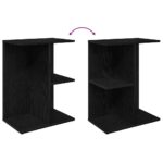 vidaXL Nočný stolík čierny dub 46,5x29x61 cm kompozitné drevo – Obrázok 7
