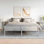 vidaXL Nočné stolíky 2 ks betónovosivý 46,5x29x61 cm spracované drevo – Obrázok 3