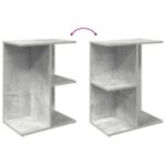 vidaXL Nočné stolíky 2 ks betónovosivý 46,5x29x61 cm spracované drevo – Obrázok 8
