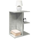 vidaXL Nočné stolíky 2 ks betónovosivý 46,5x29x61 cm spracované drevo