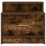 vidaXL Nočný stolík so zásuvkou tmavý dub 51x31x47 cm – Obrázok 4