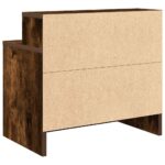 vidaXL Nočný stolík so zásuvkou tmavý dub 51x31x47 cm – Obrázok 7