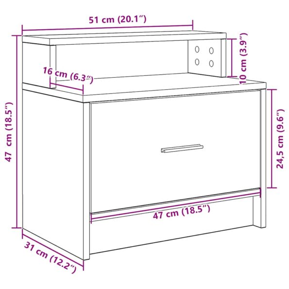 VXL8721158575555_g_en_hd_8.jpg vidaXL Nočný stolík so zásuvkou tmavý dub 51x31x47 cm – Obrázok 10
