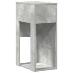 VidaXL počítačový vežový stojan so zásuvkou betónovo sivé 30x44x74 cm – Obrázok 2