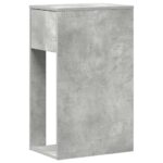 VidaXL počítačový vežový stojan so zásuvkou betónovo sivé 30x44x74 cm – Obrázok 7