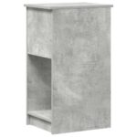 VidaXL počítačový vežový stojan so zásuvkou betónovo sivé 35x45x77 cm – Obrázok 7