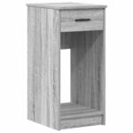 VidaXL počítačový vežový stojan so zásuvkou sivé sonoma 35x45x77 cm – Obrázok 2