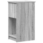 VidaXL počítačový vežový stojan so zásuvkou sivé sonoma 35x45x77 cm – Obrázok 7