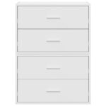 vidaXL Skrinky s 2 zásuvkami 2 ks biela 60x31x40 cm kompozitné drevo – Obrázok 4