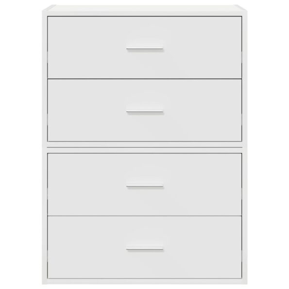 vidaXL Skrinky s 2 zásuvkami 2 ks biela 60x31x40 cm kompozitné drevo – Obrázok 4