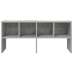 vidaXL Regál na topánky stohovateľné betónovo sivé 89,5x30x40 cm – Obrázok 4