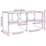 vidaXL Regál na topánky stohovateľné betónovo sivé 89,5x30x40 cm – Obrázok 9