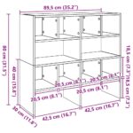 vidaXL Stojany na topánky 2 ks stohovateľné betónovo sivé 89,5x30x40cm – Obrázok 9