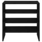 vidaXL Stojany na topánky 2 ks stohovateľné čierny dub 60x30x30,5 cm – Obrázok 4