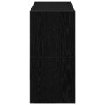 vidaXL Stojany na topánky 2 ks stohovateľné čierny dub 60x30x30,5 cm – Obrázok 5