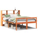 vidaXL Posteľ bez matraca voskovo hnedá 160x200 cm masívne drevo – Obrázok 2