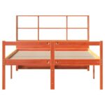vidaXL Posteľ bez matraca voskovo hnedá 160x200 cm masívne drevo – Obrázok 4