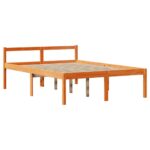 vidaXL Posteľ bez matraca voskovo hnedá 160x200 cm masívne drevo – Obrázok 8