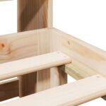 vidaXL Posteľ s knižnicou bez matraca 140x190 cm borovicový masív – Obrázok 9