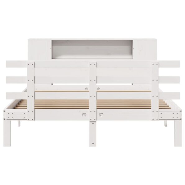 VXL8721158615008_g_en_hd_2.jpg vidaXL Posteľ s knižnicou bez matraca biela 150x200cm borovicový masív – Obrázok 4