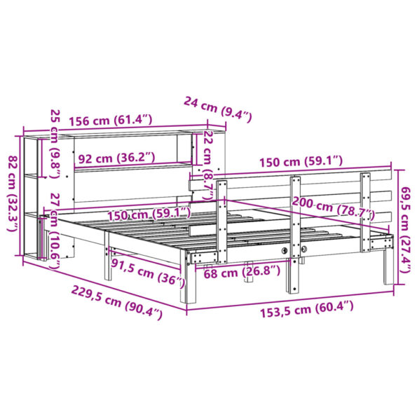 VXL8721158615008_g_en_hd_9.jpg vidaXL Posteľ s knižnicou bez matraca biela 150x200cm borovicový masív – Obrázok 11