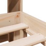 vidaXL Posteľ s knižnicou bez matraca 140x190 cm borovicový masív – Obrázok 9