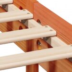 vidaXL Posteľ s knižnicou bez matraca vosková 140x200 cm borovica – Obrázok 10