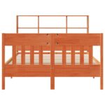 vidaXL Posteľ bez matraca voskovo hnedá 160x200 cm masívna borovica – Obrázok 4