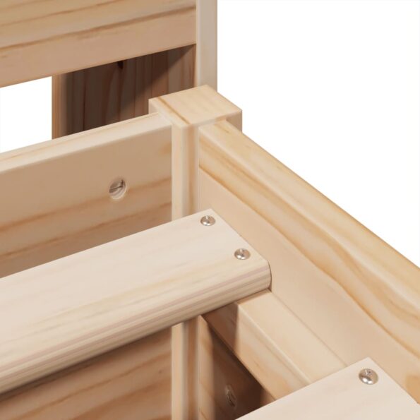 vidaXL Posteľ bez matraca 160x200 cm masívna borovica – Obrázok 9