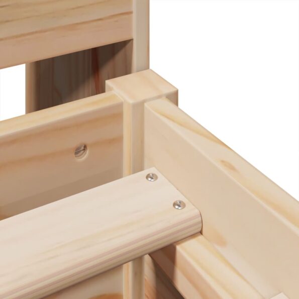 vidaXL Posteľ bez matraca 135x190 cm masívna borovica – Obrázok 9