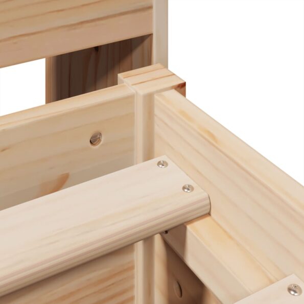 vidaXL Posteľ bez matraca 160x200 cm masívna borovica – Obrázok 9