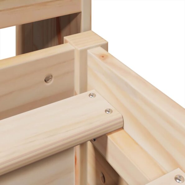 vidaXL Posteľ bez matraca 135x190 cm masívna borovica – Obrázok 9