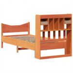 vidaXL Posteľ bez matraca voskovo hnedá 75x190 cm masívna borovica – Obrázok 8