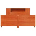 vidaXL Posteľ bez matraca voskovo hnedý 135x190 cm masívna borovica – Obrázok 4