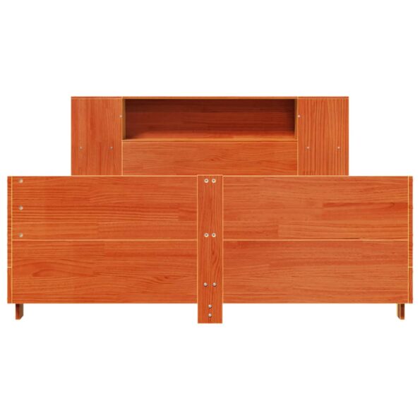 vidaXL Posteľ bez matraca voskovo hnedý 135x190 cm masívna borovica – Obrázok 4
