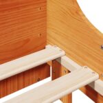 vidaXL Posteľ s matracom voskovo hnedá 140x200 cm masívna borovica – Obrázok 9