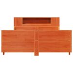 vidaXL Posteľ bez matraca voskovo hnedá 140x190 cm masívna borovica – Obrázok 4