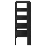 vidaXL Regál na topánky čierna 61x32x87,5 cm spracované drevo – Obrázok 5