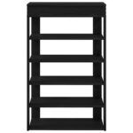 vidaXL Regál na topánky čierny 60x30x98 cm kompozitné drevo – Obrázok 4