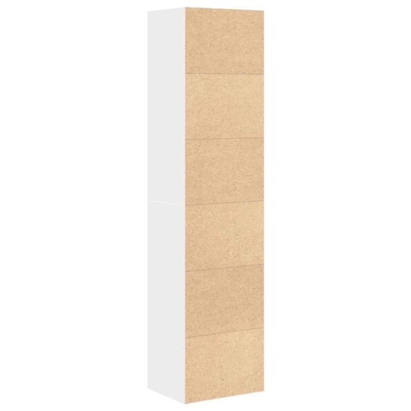 VXL8721158664594_g_en_hd_4.jpg vidaXL Knižnica biela 31x24x127 cm kompozitné drevo – Obrázok 6