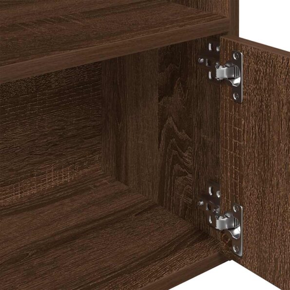 vidaXL Knižnica čierny dub 31x24x127 cm kompozitné drevo – Obrázok 8