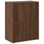 vidaXL Knižnica čierny dub 40x24x52 cm kompozitné drevo – Obrázok 2