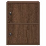 vidaXL Knižnica čierny dub 40x24x52 cm kompozitné drevo – Obrázok 4