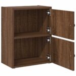 vidaXL Knižnica čierny dub 40x24x52 cm kompozitné drevo – Obrázok 5