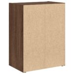 vidaXL Knižnica čierny dub 40x24x52 cm kompozitné drevo – Obrázok 7