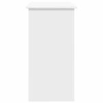 vidaXL Písací stôl, biely 80x40x75 cm, drevotrieska – Obrázok 5