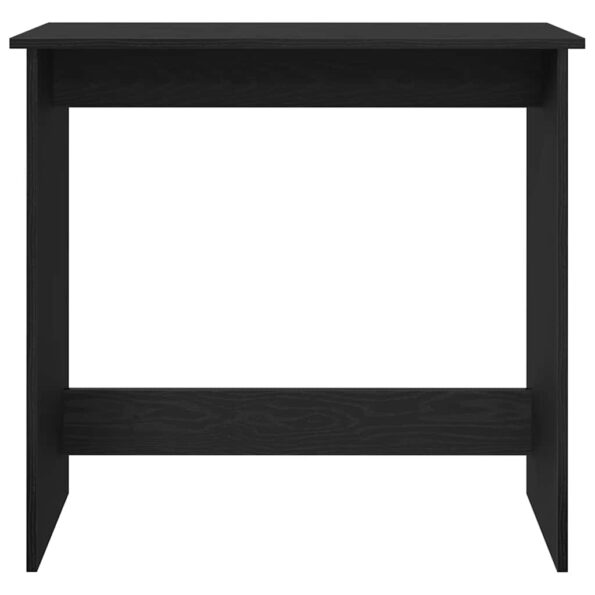 vidaXL Písací stôl, čierny 80x40x75 cm, drevotrieska – Obrázok 4