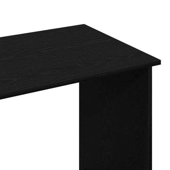 vidaXL Písací stôl, čierny 80x40x75 cm, drevotrieska – Obrázok 7