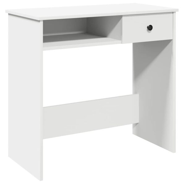 vidaXL Písací stôl, biely 80x40x75 cm, drevotrieska – Obrázok 2